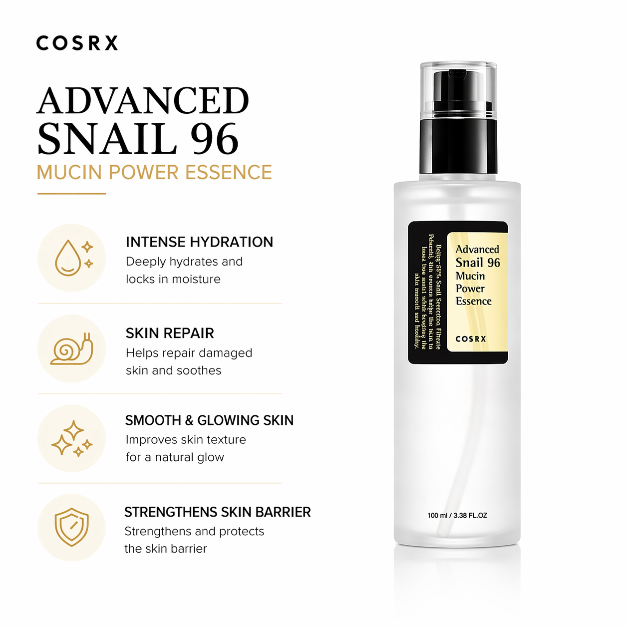 COSRX Advanced Snail 96 Mucin Power Essence – 100 ml