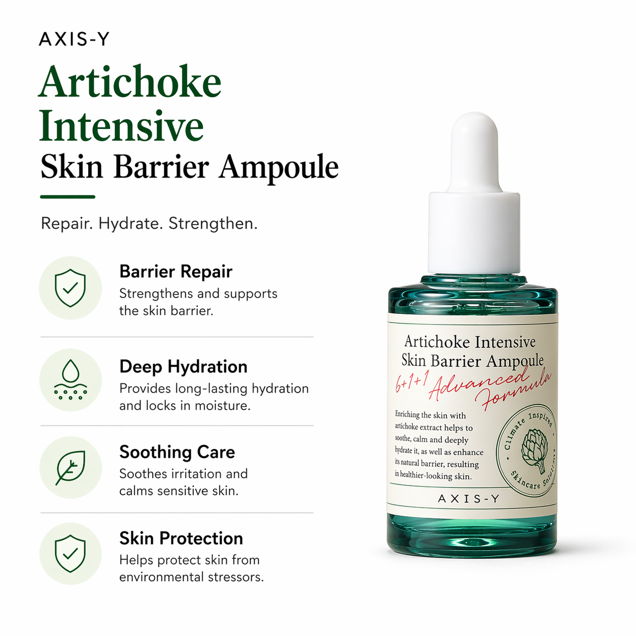 Axis-Y Artichoke Intensive Skin Barrier Ampoule – 30 ml