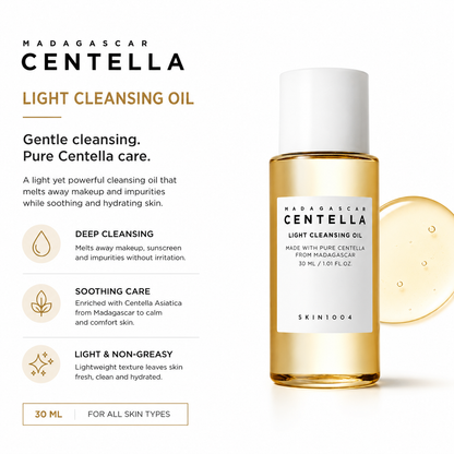 Skin1004 Madagascar Centella Light Cleansing Oil – 30 ml