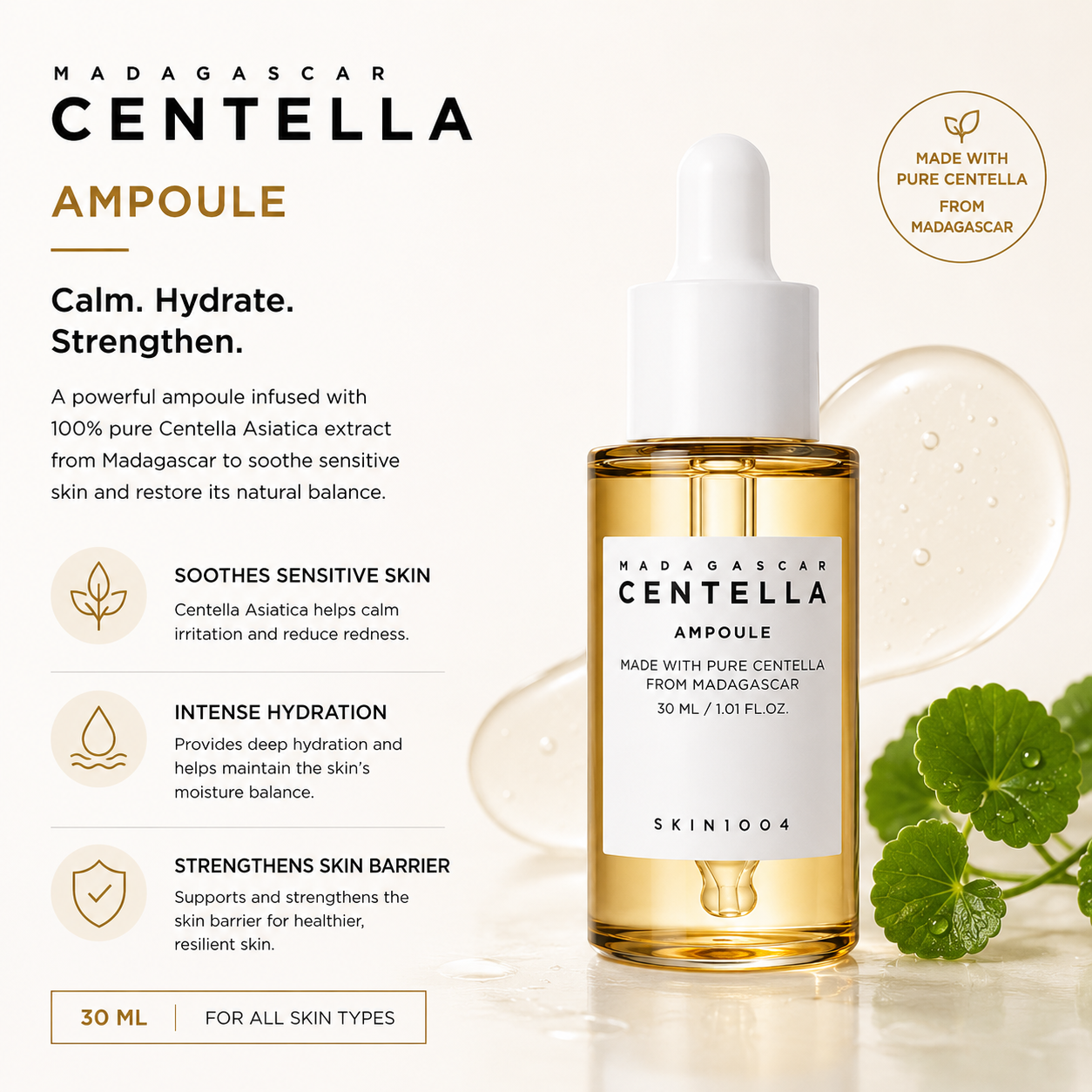 Skin1004 Madagascar Centella Ampoule – 30 ml