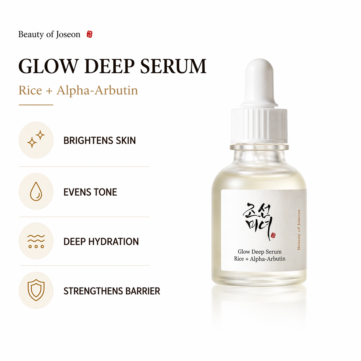 Beauty of Joseon Glow Deep Serum (Rice + Alpha-Arbutin) – 10 ml